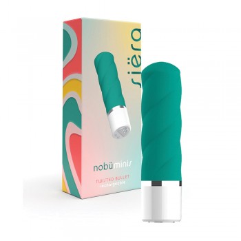 Nobu Mini Siera Twisted Teal Bullet Vibrator