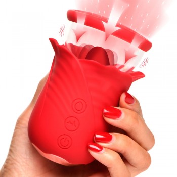 Lily Lover Sucking & Vibrating Clitoral Stimulator with Suction Cup