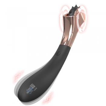 S-Hande BDSM Dual Head Toy G-Spot Vibrator With Spiked Rollers