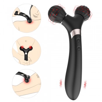 S-Hande Double Head Vibrator For Couple Sex Play