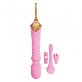 Goddess Dual Ended Clitoral Stimulator with 3 Attachments