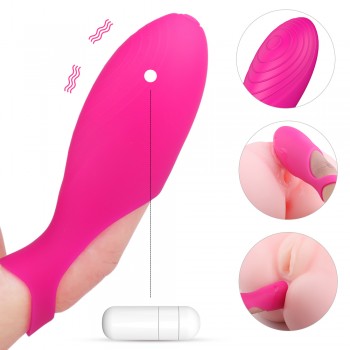 S-Hande Vibrating Finger G-Spot Clitoral Vibrator with Bullet