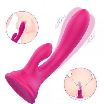 S-Hande Rabbit G Spot Vibrator Suction Cup Dildo