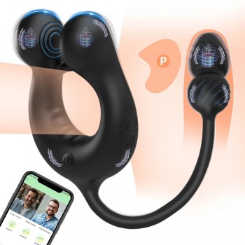 Prostate Massager Vibrating Cock Ring Sex Toys For Men