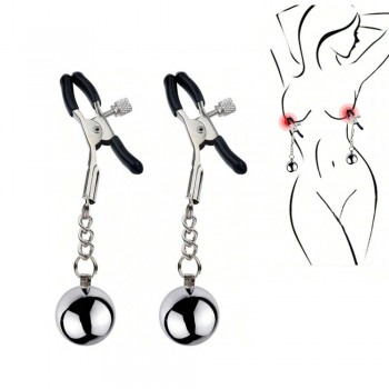 Nipple Clamps With Gravity Ball BDSM Sex Pleasure Toys For Women