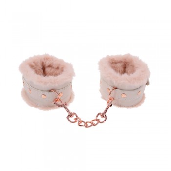 Sportsheets Sex & Mischief Peaches 'n CreaMe Fur Handcuffs