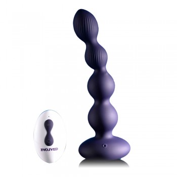 Pleasure Orbit Rotating & Vibrating Anal Beads with Remote
