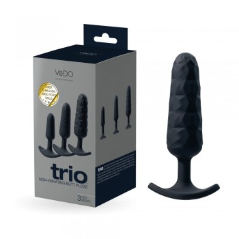 VeDO Trio Anal Toys Silicone Butt Plug Set