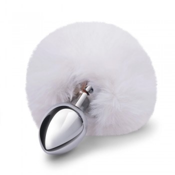 3" Bunny Tail Metal Butt Plug