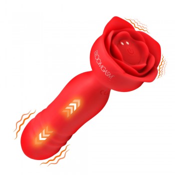 Rose Delight Thrusting Vibrator Double Ended Stimulator