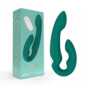 Nobu Arke Strapless Strap On G-spot Dildo Vibrator with Remote Control