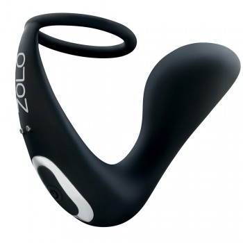 Black Thumb Vibrating C-Ring with Prostate Massager