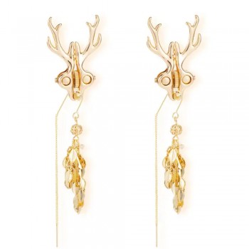 LOCKINK Sevanda Stag Adjustable Nipple Clamps & Earringo