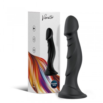 Simulation Vibrating Curved Dildo with Remote Control