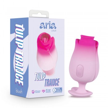 Blush Aria Rose Sucking Vibrator Tongue-Fluttering Massager