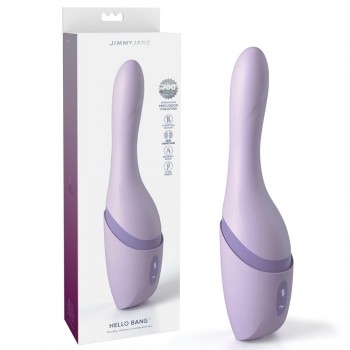 JimmyJane Hello Bang Thrusting Vibrator with Suction Cup Attachment