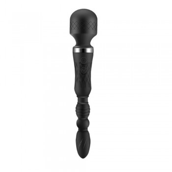 G-Spot Double Head Magic Wand Vibration Anal Plug Beads