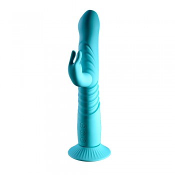 Evolved Novelties Bunny Hop Thrusting Rabbit Vibrator with Removable Suction Cup