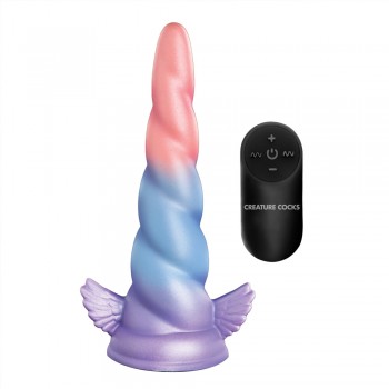 XR Brand Deluxe Dream Rider Vibrating Unicorn Silicone Dildo