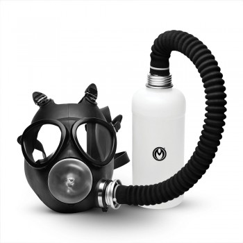 XR Brands Overload Stroker Gas Mask Kit with Adjustable Silicone Head Straps