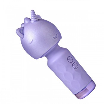 XR Brands Unicorn Silicone Wand Clitoral Rechargeable Vibrator