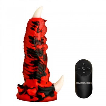XR Brand Red Talon Silicone Dildo Suction Cup Dildo Vibrator With Remote Control