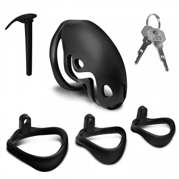 Master Series Captor Chastity Cage with Urethral Sounds Bdsm Gear