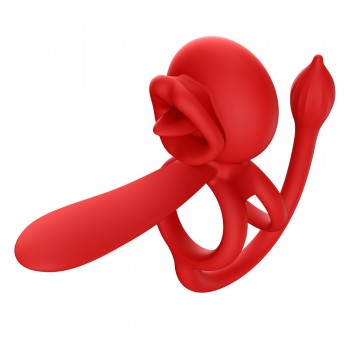 Venusfun Vibrating Penis Ring Tongue Licking Masturbator with APP Control