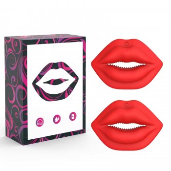 Venusfun Pout Lips Nipple Clamps 2 In 1 Stimulator with Remote Control