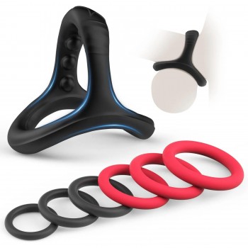 Venusfun Shark Cock Ring + PK 6 PCS Silicone Penis Ring