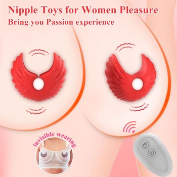 Venusfun Angel Nipple Clamps Adult Novelty With 10 Vibration Modes