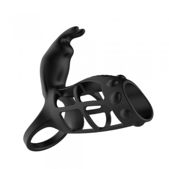 Venusfun Frank II Male Masturbator Silicone Penis Ring Vibrating Cock Ring Cage Penis Sleeve