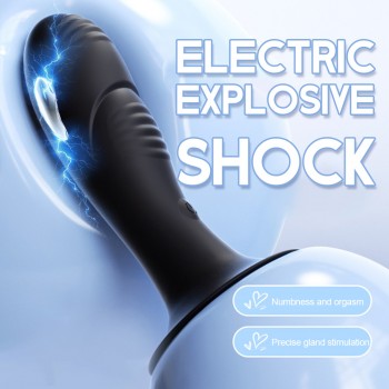 Venusfun Roselex Electric Shock Anal Plug Prostate Massager with Suction Cup