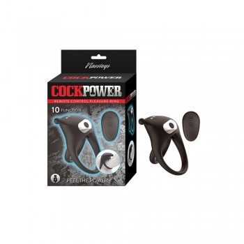 Nasstoys Cock Power Silicone Pleasure Double Rings Cock Ring with Remote Control