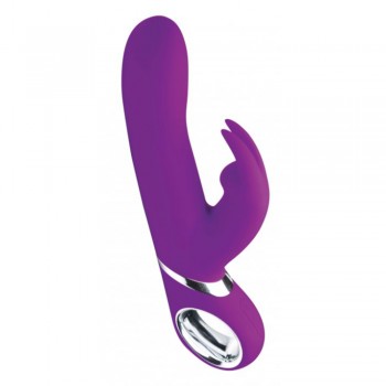 XR Brands Twirly 66X Spinning Silicone Clitoral G-spot Rabbit Vibrator