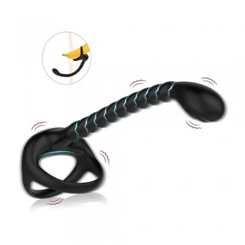 Venusfun Johnson II 4 in 1 Prostate Massager Vibrating Cock Ring with Remote Control