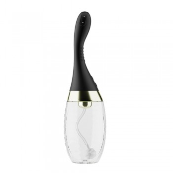 Blush Anal Adventures Platinum Aqua Jet Vibrating Anal Douche for Deep Comfortable Cleansing