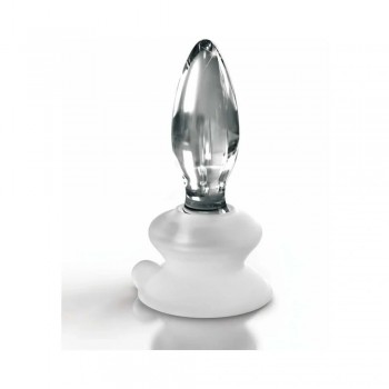 Pipedream Icicles No.91 Glass Anal Plug With Powerful Silicone Suction Cup Clear Color