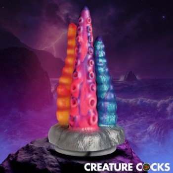 XR Brands Creature Cocks Tentacle Trio Silicone Dildo With Strong Suction Cup