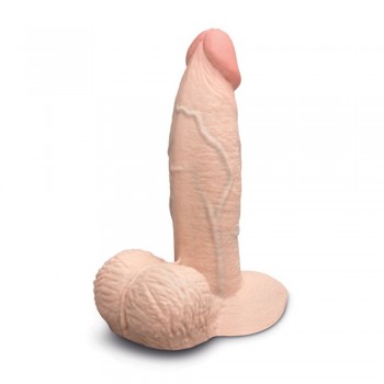b-Vibe Slipskin 6in Girthy Silicone Realistic Thick Dildo With Lifelike details