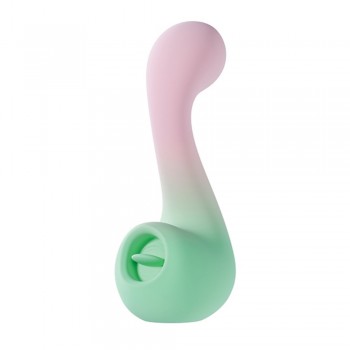Blush Play With Me Melody Dual Ended Tongue Licking Silicone Vibrator