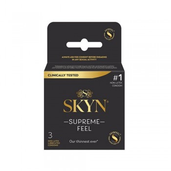 Lifestyles SKYN Supreme Feel Condoms Natural Fit Without Latex
