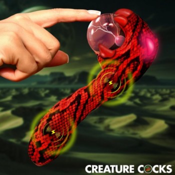 XR Brands Creature Cocks Fantasy Cobra Silicone Plasma Vibrator With Multiple Vibration Modes
