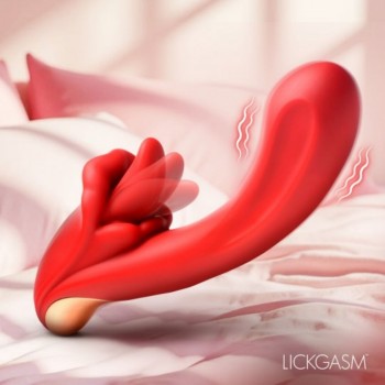 XR Brands Lusty Licker Long Tongue Clit Licking Silicone G spot Vibrator
