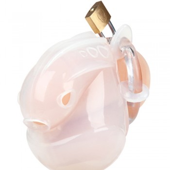 Blue Line Full Restraint Silicone Cock & Balls Chastity Device For BDSM