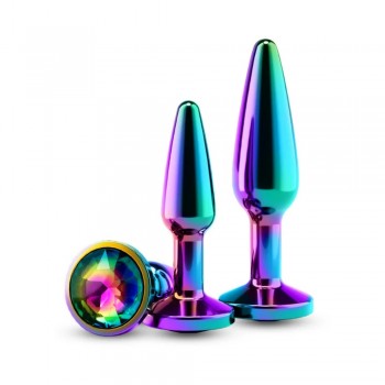 NS Novelties Rear Assets Tapered Aluminum Trainer Anal Plug S/M/2PCS Kit