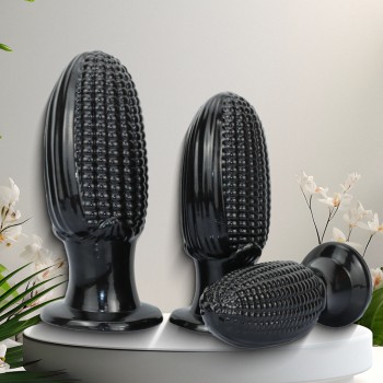 Venusfun Corn-Shaped Giant Dildo Butt Plug With Powerful Suction Cup
