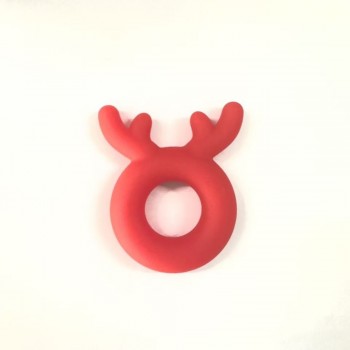 Venusfun Christmas Series Red Reindeer Cock Ring Silicone Penis Ring