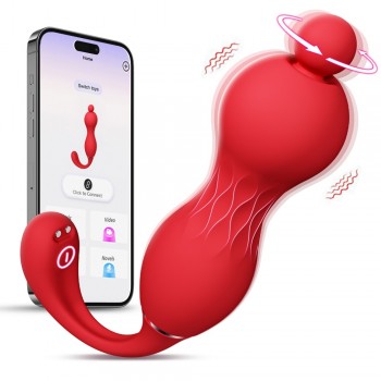 Venusfun Silicone APP Remote Control Kegel Exercise & Clitoral Vibrator