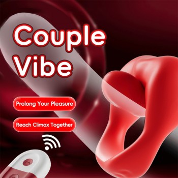 Venusfun Silicone Licking Vibrating Cock Ring With Remote Control For Couples